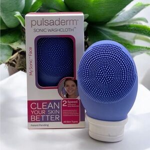 NEW! Pulsaderm Sonic Washcloth-2 Speed & Waterproof